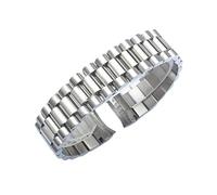 CAWEUER Watch Band Compatible With Rolex DATEJUST DAY-DATE OYSTERPERTUAL DATE Stainless Steel Strap Accessories 13 17 20 21mm Bracelet(Silver,20mm)