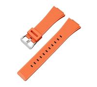CAWEUER Watch Strap Compatible With Casio Gshock W-8900 GM-110 GA-100/110/120 400 GA-700 800 GD-100 GAL-100 Silicone Band Bracelet(Orange)