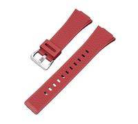 CAWEUER Watch Strap Compatible With Casio Gshock W-8900 GM-110 GA-100/110/120 400 GA-700 800 GD-100 GAL-100 Silicone Band Bracelet(Red)