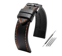 CAWEUER Watchband Compatible With Fossil Fossil Italian Leather Strap Men's Timex Quick Release 20 22mm Watch Strap(Celestial Teal,22mm)