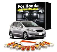 CAWEZCFY 10Pcs Car LED Interior Dome Map Luggage Light Kit, For Honda Edix FR-V FRV 2004-2008 2009 2010 Number Plate Lamp