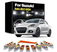 CAWEZCFY 10Pcs Car LED Interior Reading Trunk Dome Light Kit, For Suzuki Dzire 2017 2018 2019 2020 2021 2022 2023 2024 Accessories