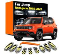 CAWEZCFY 12Pcs LED Bulb Interior Indoor Light Kit, For Jeep Renegade 2015 2016 2017 2018 2019 2020 2021 2022 2023 Car Trunk Lamp