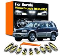 CAWEZCFY 12Pcs LED Bulb Interior Light License Plate Lamp Kit, For Suzuki Grand Vitara Escudo 1999 2000 2001 2002 2003 2004 2005