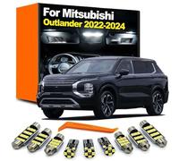 CAWEZCFY 12Pcs LED Interior Dome Map Light Bulb Kit, For For Outlander IV MK4 4 2022 2023 2024 License Plate Lamp Canbus