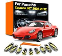 CAWEZCFY 14Pcs LED Bulb Interior Map Dome Reading Trunk Light Kit, For Porsche Cayman 987 2005 2006 2007 2008 2009 2010 2011 2012