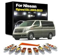 CAWEZCFY 15Pcs LED Interior Map Dome Door Plate Light Kit, For Nissan Elgrand E51 2003 2004 2005 2006 2007 2008 2009 2010