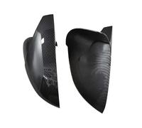 CAWEZCFY 2pcs Carbon Fiber Style Black Rearview Side Mirror Cover, for Audi A4 B9 Quattro Sline A5 S5 RS5