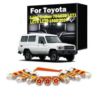 CAWEZCFY 7Pcs LED Interior Light Kit, For Land Cruiser 70 LC70 LC71 LC76 LC79 1985-2021 2022 2023 2024 Reading Trunk Bulbs