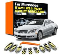 CAWEZCFY Complete LED Bulb Interior Dome Map Light Kit, For Mercedes Benz E Class W124 W210 W211 W212 S124 S210 S211 S212 C207 A207