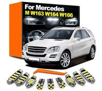 CAWEZCFY LED Bulb Interior Light Kit, For Mercedes Benz MB M ML Class W163 W164 W166 ML350 ML300 ML500 ML400 ML63