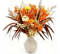 CAwished Dried Flowers Bouquet for Fall Decor Natural Dried Flowewrs for Home Decor Table Boho Natural Flowers Made from Real Flowers for Living Room Decor Wedding Arrangement