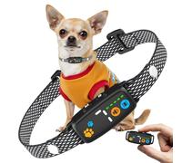 CAWJUG Anti Bark Collars for Small Dogs, Ultra Slim & Lightweight Dog Barking Collar with 3 Working Modes, 7 Sensitivity, IP67 Waterproof No Bark Collar for Small Medium Dogs