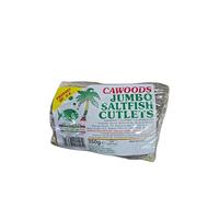 CAWOODS Jumbo Saltfish Cutlets, Atlantic Ling Fish, 350g Pack, Product of UK