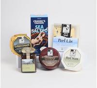 Caws Cenarth Cheese Treat Hamper| 4 artisan cheeses, Cradoc's crackers and a jar of Radnor No.1 chutney | 800g of cheese | Gift box