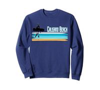 Cawsand Beach Cornwall Belly Boarding Surfing retro surfer Sweatshirt