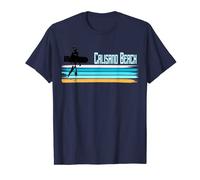 Cawsand Beach Cornwall Belly Boarding Surfing retro surfer T-Shirt