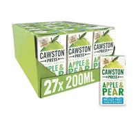 Cawston Press, Apple Pear Kids Fruit Water Cartons 200ml Pack of, 1 count, (Pack of 27)