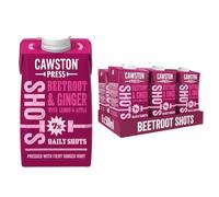 Cawston Press Beetroot and Fiery Ginger Pressed Juice Shot Dosing Cartons 500ml (Pack of 6) - Vegan, No Added Sugar