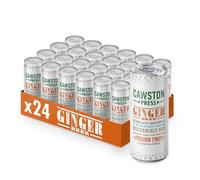 Cawston Press Sparkling Ginger Beer Blended with Sparkling Water and Pressed Apple (250ml x 24 cans) | Gluten Free - Vegan - No Added Sugar
