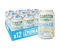 Cawston Press Sparkling Lemonade Fizzy Drink Blended With Sparkling Water, Squeezed Lemon Juice & Pressed Apple Juice (330ml x 12 cans) | Gluten Free - Vegan - No Added Sugar