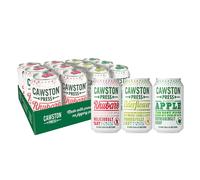 Cawston Press Variety Pack Cans/Mixed Case Fizzy Drink Blended with Sparkling Water and Pressed Apple Juice (330ml x 12 cans) | Gluten Free - Vegan -