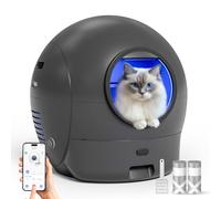 Cawypety S2 Self-Cleaning Cat Litter Box, Extra Large Automatic Cat Litter Box with APP Control, Safe Alert, Smart Health Monitor for Multiple Cats