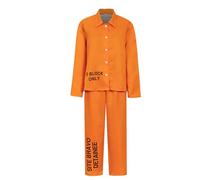 Caxndycing Convict Costume Men's Prisoner Costume Orange Prisoner Costume Prisoner Jumpsuit for Adults Prison Oufits Convict Costume for Cosplay Carnival Halloween