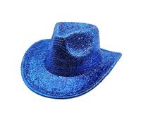 Caxndycing Cowboy Hat Women's Refined with Gold Threads Glamorous Western Design Stage Hat for Show Performance Evening Dress Events