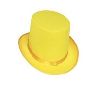 Caxndycing Cylinder Men's Classic Stage Hat for Wizard Magician Steampunk Cosplay Fancy Dress Performance Carnival Men's Hat