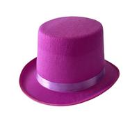 Caxndycing Cylinder Men's Classic Stage Hat for Wizard Magician Steampunk Cosplay Fancy Dress Performance Carnival Men's Hat