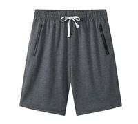 Caxndycing Men's Basketball Shorts Plain Stretch Work Shorts Loose Fit Cargo Shorts Wide Leg Sports Trousers Training Trousers Casual Jogging Bottoms, GY2, 6XL