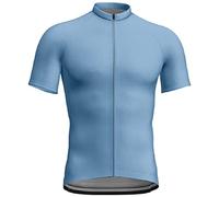 Caxndycing Men's Cycling Jersey Short Sleeve Cycling Jersey with Zip Breathable Cycling Jersey Men's Cycling Jersey Short Sleeve Team Cycling Shirt Short Sleeve Breathable Bike Shirt, 1 x navy, L