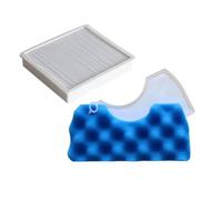 CAXUMO 1 Set Blue Sponge Filter + 1 Set Dustproof White Filter, for Samsung, DJ63-00669A SC43-47 SC4520 SC4740 VC-9625 Auto Accessories HEPA Vacuum Filter(Blue)