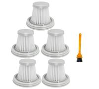 CAXUMO For XIAOMI-MIJIA Vacuum Cleaner Washable, Filter Handy Home Mini Wireless Filtering Dust Recyclable Vacuum Cleaner Filter Parts HEPA Vacuum Filter(5PCS and Brush)