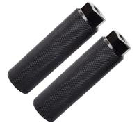 CAXUSD 1 Pair Bicycle Rear Axle Foot Pegs Black Aluminum Alloy