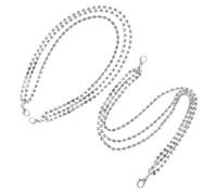 CAXUSD 1 Pair Women Shoe Chains Bling Rhinestone Boot Chains Layered Shoe Lace Charms Jewelry for Sneakers and Boots, White K Color, Trendy Multi-Layer Footwear Decoration for