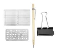 CAXUSD 1 Set Crypto Seed Storage, Stainless Steel Recovery Seed Plate, Password Reminder Device,Phrase Plate for Wallet Backup Silver