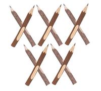 CAXUSD 10 Pcs Rustic Wood Pencil and Ballpoint Pen Natural Tree Bark Texture Novelty Branch Pencils for Woodland Party Favors Writing Sketching and Crafting Supplies