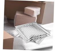 CAXUSD 100 Pcs Silver Bubble Padded Mailers Self-Sealing Envelopes Protective Lightweight Mailing Bags for Secure Shipping