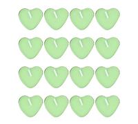 CAXUSD 100pcs Heart Shape Smokeless Candles Wedding Party Decoration Green Valentines Day Love Candle Tealight Proposal