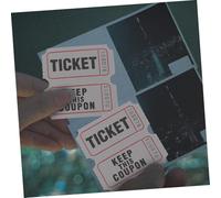 CAXUSD 100pcs Raffle Tickets Bulk for Events Carnivals School Church Drawings Entrance Ticket Labels Grey Color