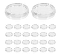 CAXUSD 100pcs Transparent Plastic Binding Mechanism Clips Detachable Loose Leaf Rings for Notebook Replacement Effortless Installation Filing for Office Home Document Organization