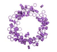 CAXUSD 100pcs Weatherproof Pigeon Clip Leg Bands Numbered Bird Foot Rings for Racing Training Identification