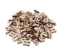 CAXUSD 100pcs Wooden Cutouts Alphabet Slices Easy to Paint Blank Wood Craft Chips for DIY Early Education Art Projects Creative Home Decor