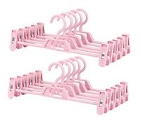 CAXUSD 10pcs Adjustable Pants Hanger Clips for Drying Rack Versatile Trouser Hanger for Wardrobe Organization for Adults and Boy Girl