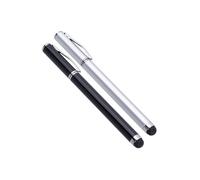 CAXUSD 10pcs Aluminum Capacitive Stylus Ballpoint Pen 2-in-1 Writing Touch Screen Pens for Tablets Smartphones Universal Slim Lightweight Stylus Random Color