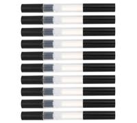 CAXUSD 10pcs Black Empty Nail Polish Pens for Women, 3ml Pp Material Refillable Makeup Liquids Applicators with Safety Features, for Travel and Business Trips