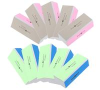 CAXUSD 10pcs Blue Nail Buffer Blocks 4-Way Four Sided Polishing and Buffing Eva Nail Files for Natural Professional Buffer for Home and Salon Use