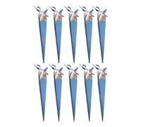 CAXUSD 10pcs Blue Paper Flower Box for Valentine’s Day, Gift Box for Single Rose Bouquets, Elegant Floral Packaging for Mother’s Day, Birthday and Anniversary